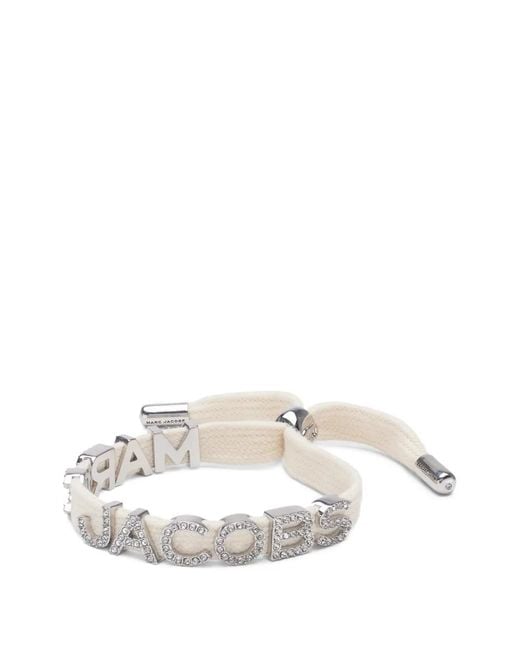 Marc Jacobs White Laced Logo Bracelet