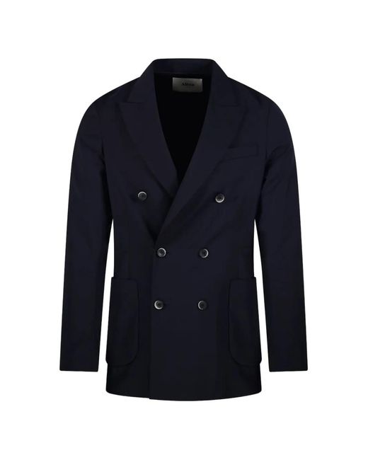Altea Blue Double-Breasted Jacket for men