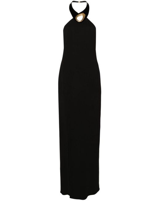Robe longue à dos-nu Tom Ford en coloris Black
