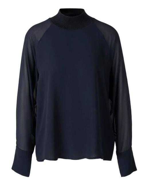 Peserico Blouse Met Lange Mouwen in het Blue