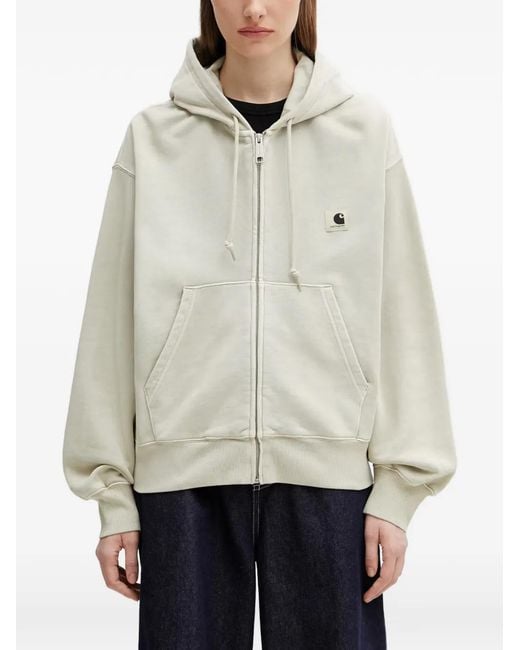 Carhartt Natural Nelson Logo-Patch Hoodie