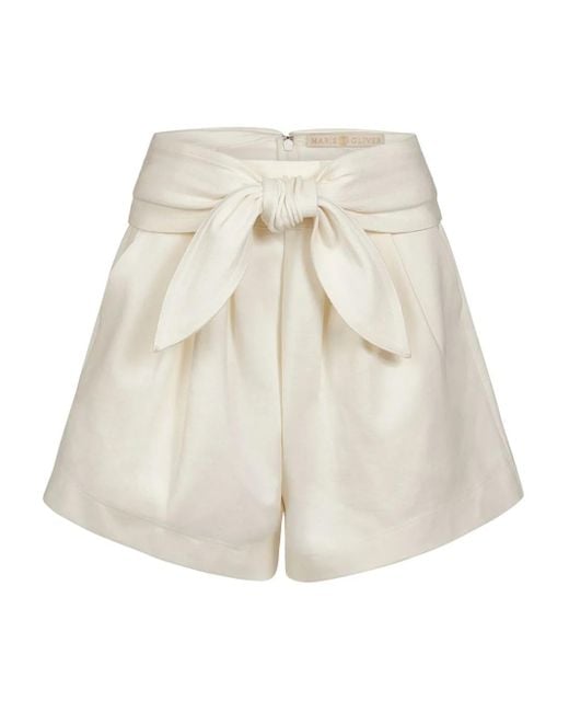 Marie Oliver White Emmit Shorts