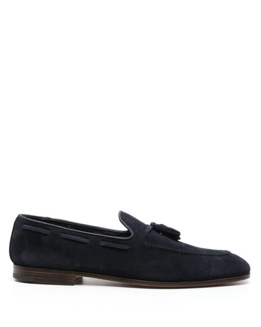 Church's Blue Tassel-detail Suede Loafers for men
