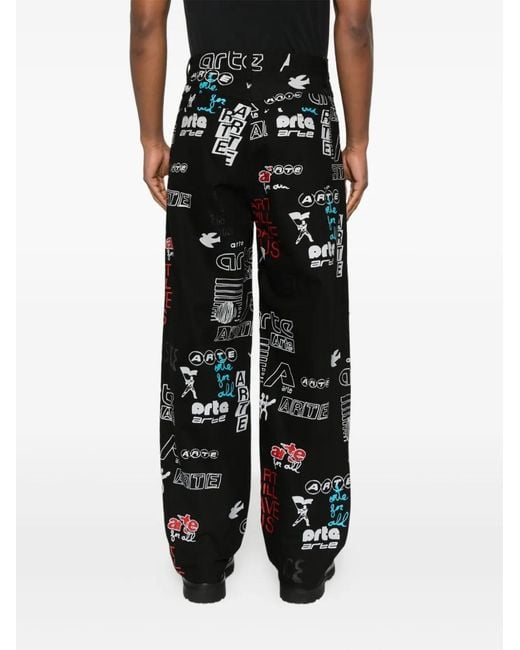 Jean À Imprimé Graphique Arte' pour homme en coloris Black