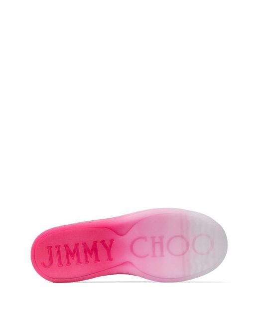 Jimmy Choo Rome/f V White/fuchsia 36 Pink