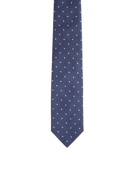 Brioni Blue Polka-Dot Tie for men