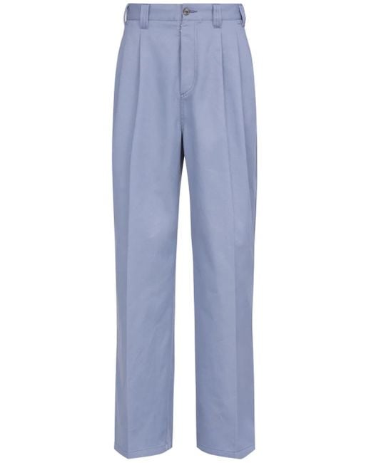 Maison Margiela Blue Skater Chino Trousers for men