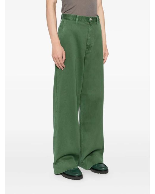 MASU Green Pique Trousers for men