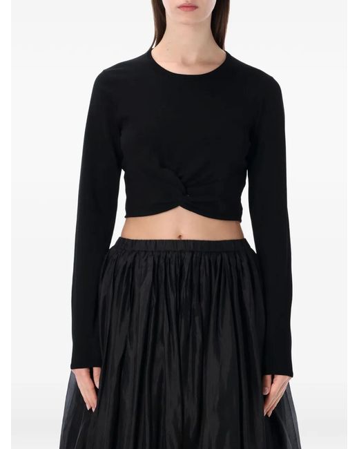 THE GARMENT Black Madison Twisted Top