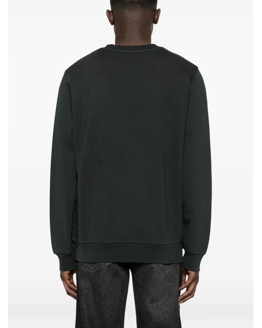 A.P.C. Black Crew-Neck Sweatshirt for men