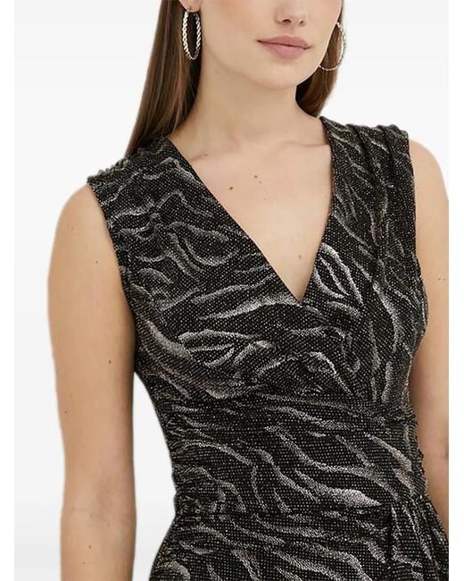 Morgan Black V-Neck Maxi Dress