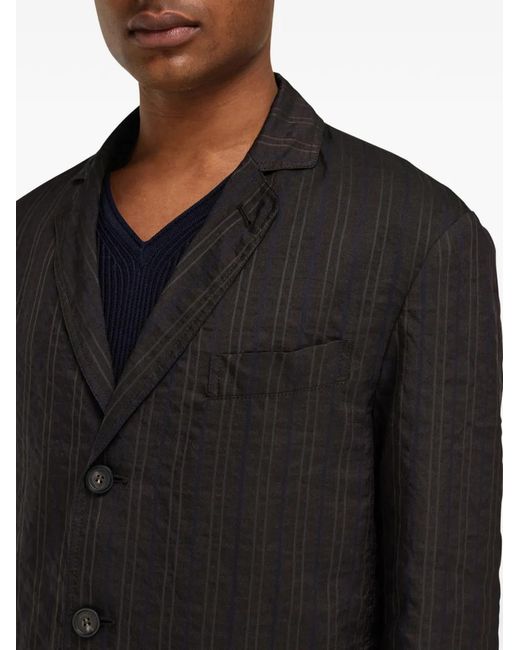 Ferragamo Black Single Breasted Blazer for men