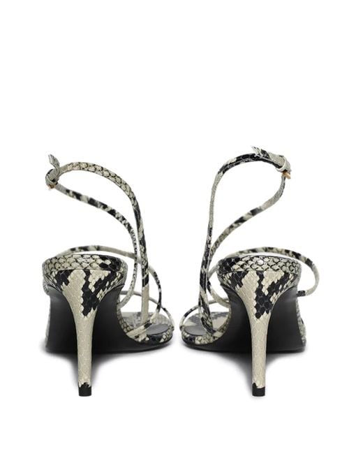 Khaite Metallic Loop Sandals