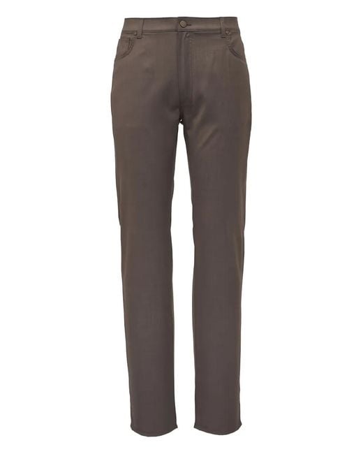 Maurizio Baldassari Gray Betl-Loop Trousers for men