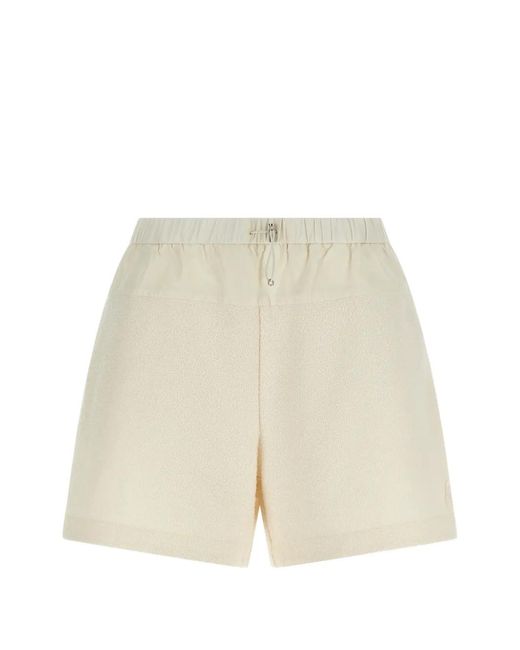 Moncler Natural Drawstring Shorts