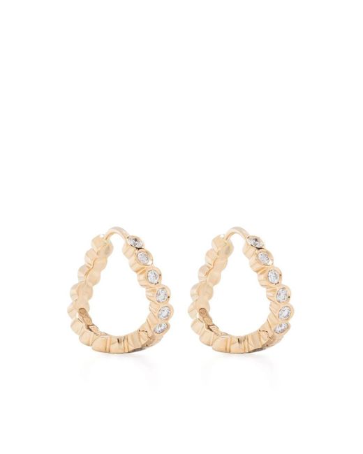 Sophie Bille Brahe White 18kt Yellow Gold Petit Courant Diamond Earring