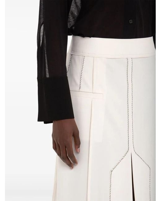Victoria Beckham Black Pocket-Detail Shirt