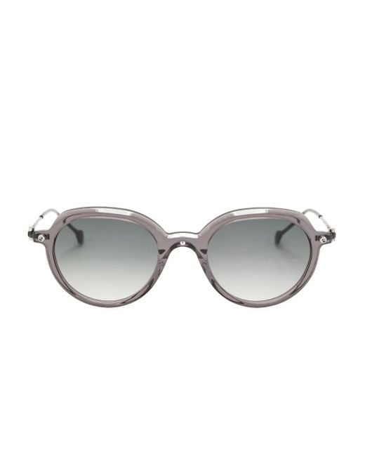 メンズ Yohji Yamamoto ラウンドフレーム サングラス Gray