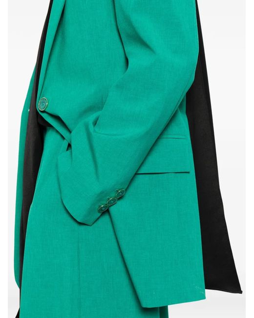 SIMONA CORSELLINI Green Buttoned Blazer