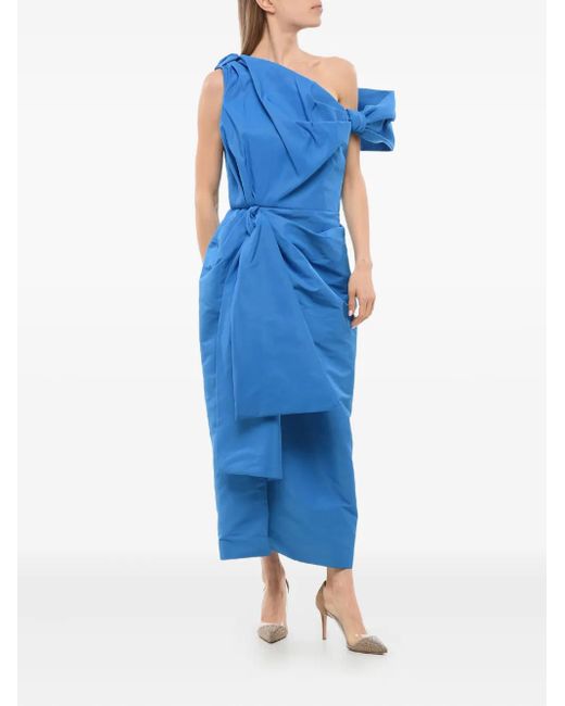 Alexander McQueen ドレープ ドレス Blue