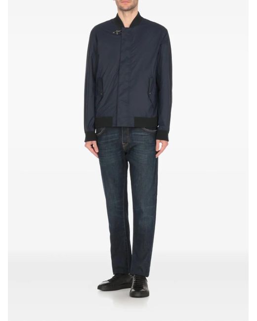 Fay Bomberjacke mit Spangenverschluss in Blue für Herren
