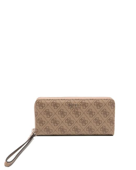 Guess Natural Portemonnaie mit Logo-Schild