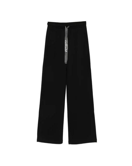 Max Mara Black Smmbali Logo-Drawstring Track Pants
