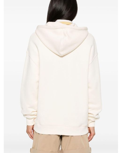 Tommy Hilfiger Natural Embroidered Th Cotton Hoodie