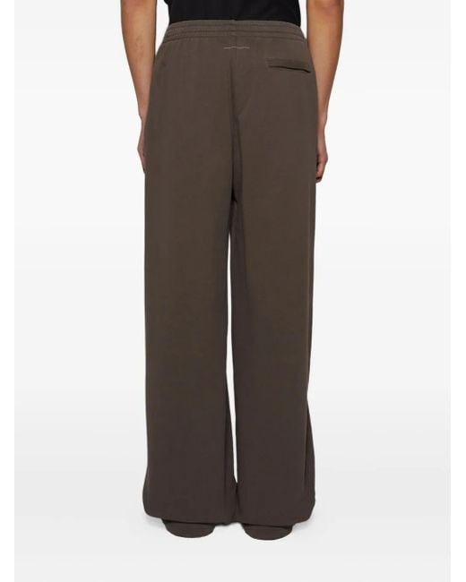 MM6 by Maison Margiela Gray Elasticated Waistband Trousers for men
