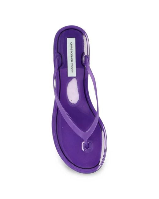 Christopher Esber Purple Jo Flip-Flops