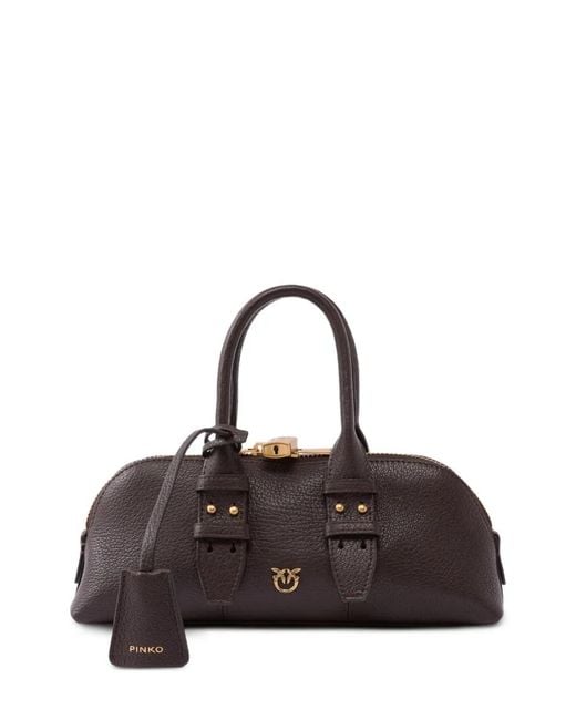 Pinko Brown Horizontal Bowling Bag