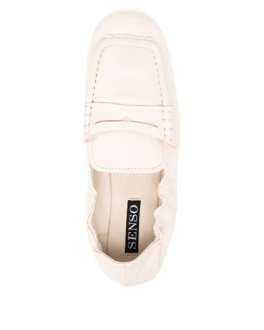 Senso White Astro I Leather Loafers