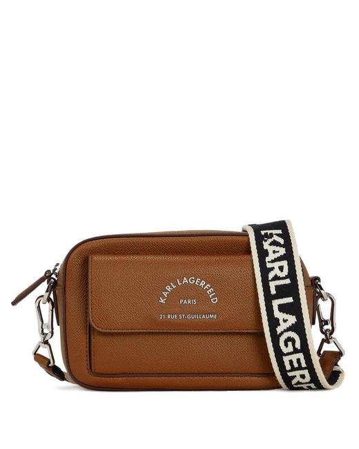 Karl Lagerfeld Brown Rue St-Guillaume Cross Body Bag