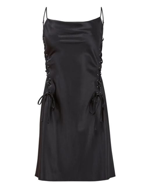 Fleur du Mal Black Ella Mini Dress