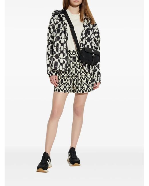 Moncler Black Patterned Shorts