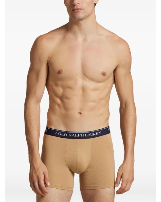 Polo Ralph Lauren Drie Boxershorts Met Logoband in het Blue voor heren