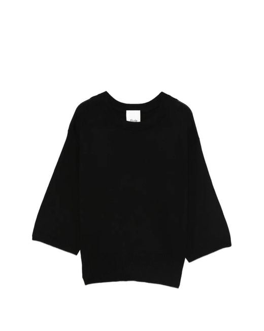 Allude Black Pull À Manches Courtes