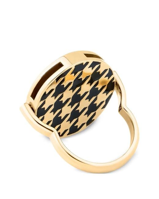 Luhta Pink Enamel Double-Sided Ring