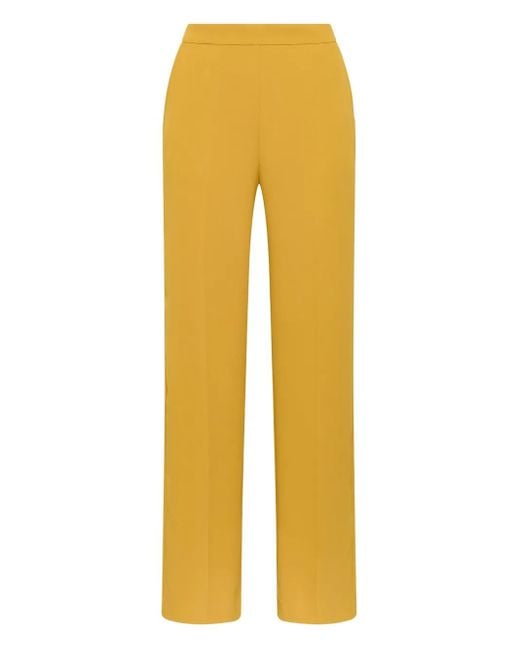 Maliparmi Straight Plooibroek in het Yellow