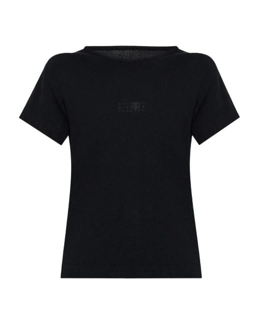 MM6 by Maison Margiela Black Short-Sleeve T-Shirt