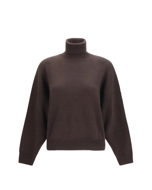 Brunello Cucinelli Brown Cashmere Turtleneck Sweater