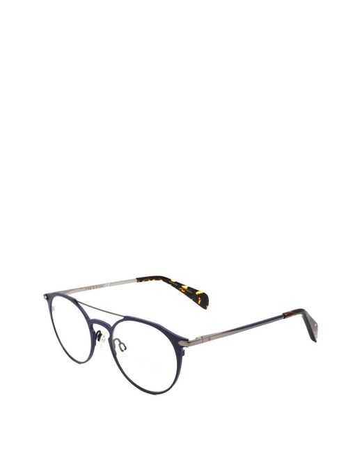 Rag & Bone White Round-Frame Glasses for men