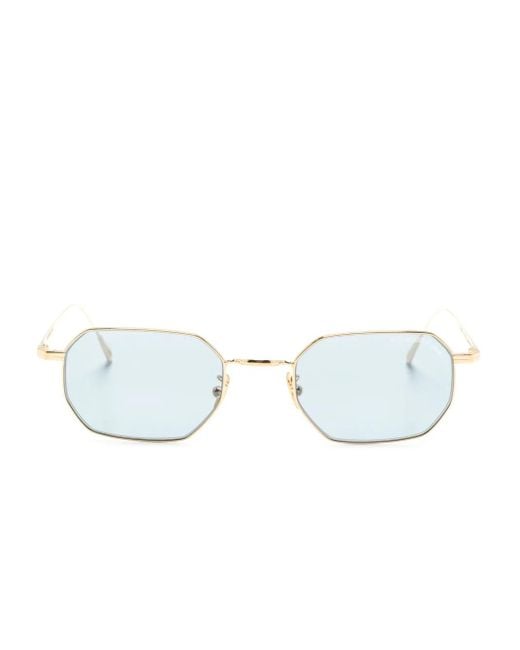 Cutler & Gross Metallic Geometric-Frame Sunglasses