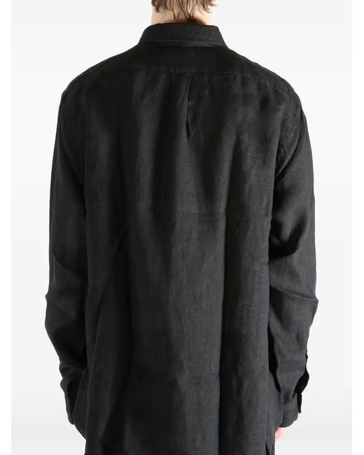 Polo Ralph Lauren Black Cotton Shirt for men