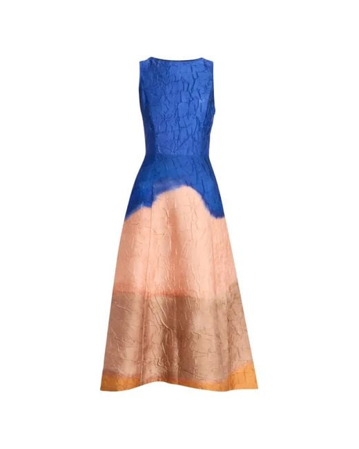 Ulla Johnson Blue Georgia Sleeveless Midi Dress