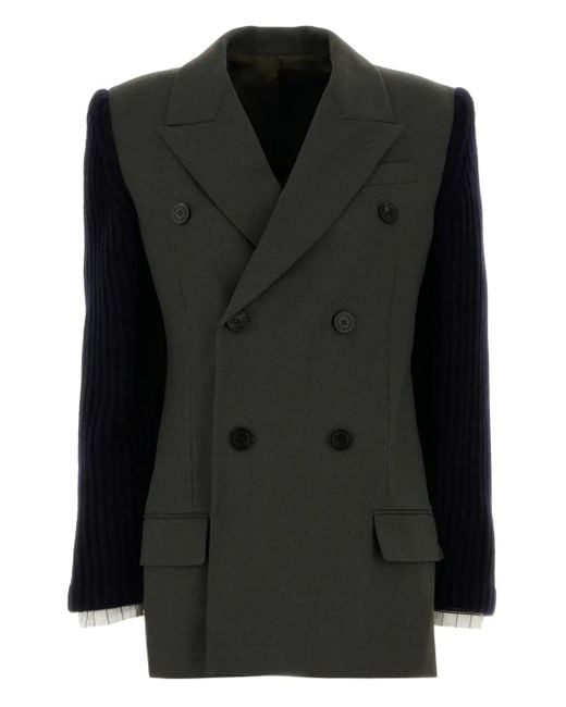 Jean Paul Gaultier Black Double-Breasted Blazer