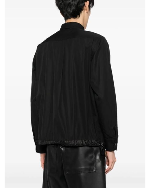 Sacai Black Thomas Mason Shirt for men