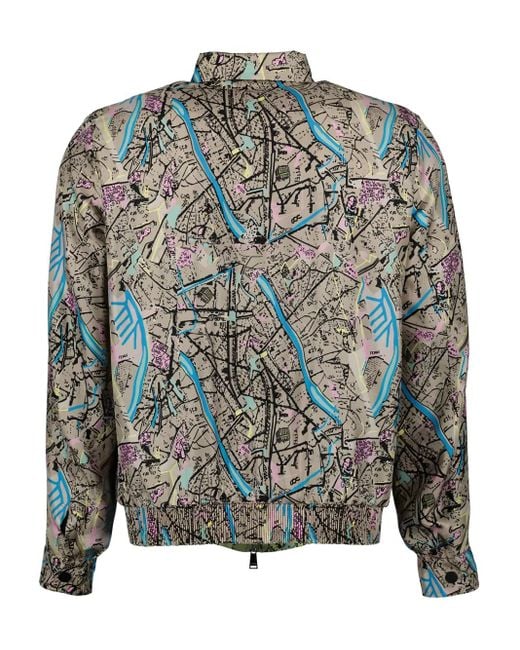 Fendi Green Map Reversible Shirt Jacket for men
