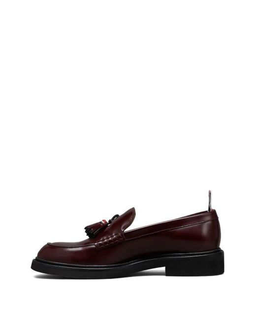 Thom Browne Brown Polished Calf Tassel Loafers