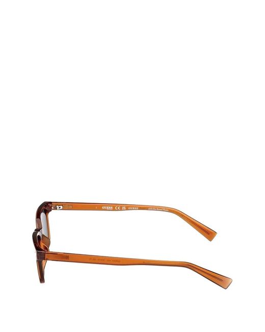 Guess Brown Rectangle-Frame Sunglasses